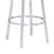 Armen Living Titana 30" Bar Height Swivel Gray Faux Leather and Brushed Stainless Steel Bar Stool 840254335066 - alternate 3